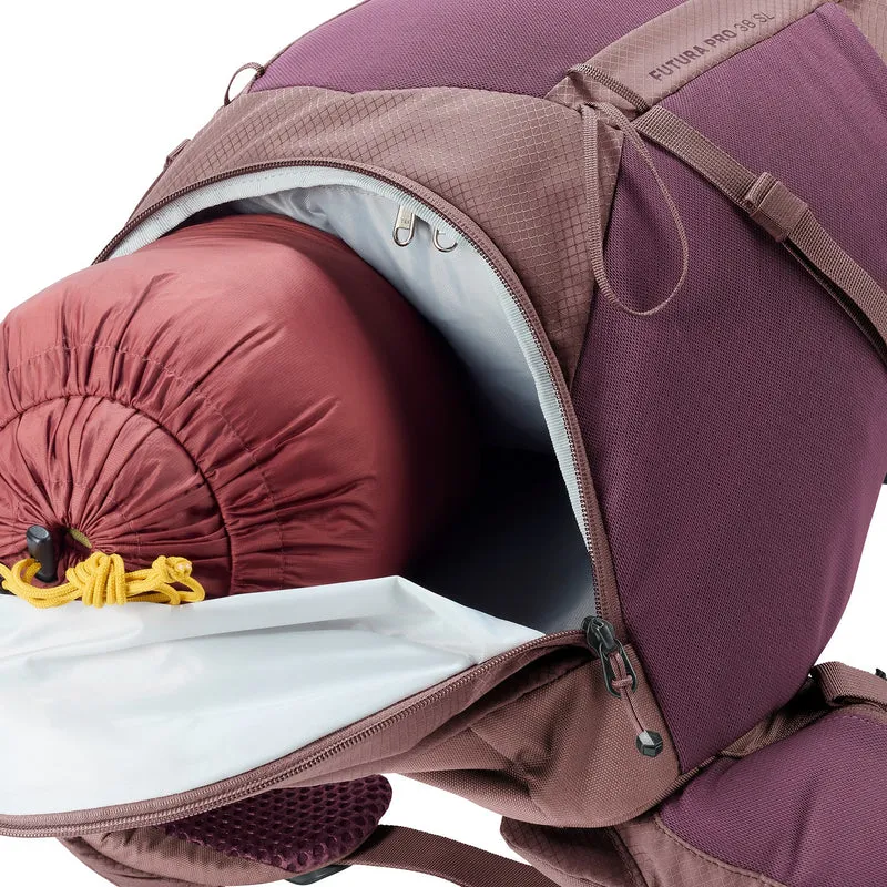 Deuter Futura Pro 38 SL - Mochila de senderismo 64 cm (cassis-ashrose)