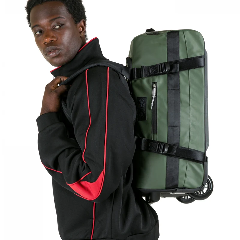 Eastpak Selection Duffel Pack Wheel 38 - Bolsa de viaje con ruedas S 55 cm (tarp forest)