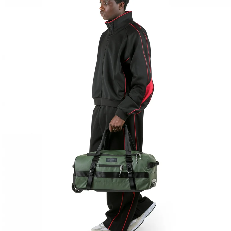 Eastpak Selection Duffel Pack Wheel 38 - Bolsa de viaje con ruedas S 55 cm (tarp forest)
