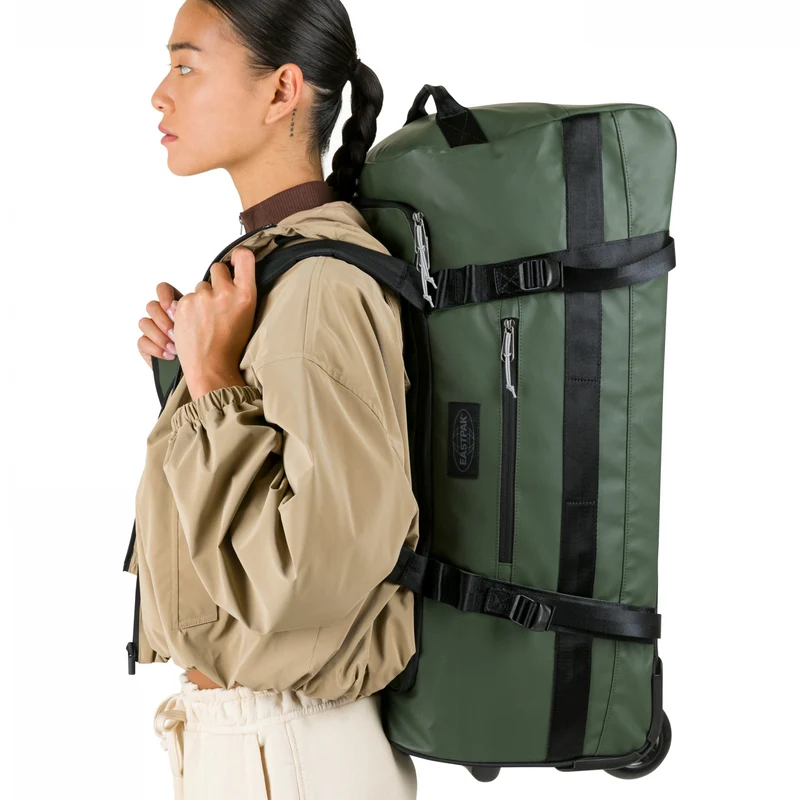 Eastpak Selection Duffel Pack Wheel - Bolsa de viaje con ruedas M 71 cm (tarp forest)