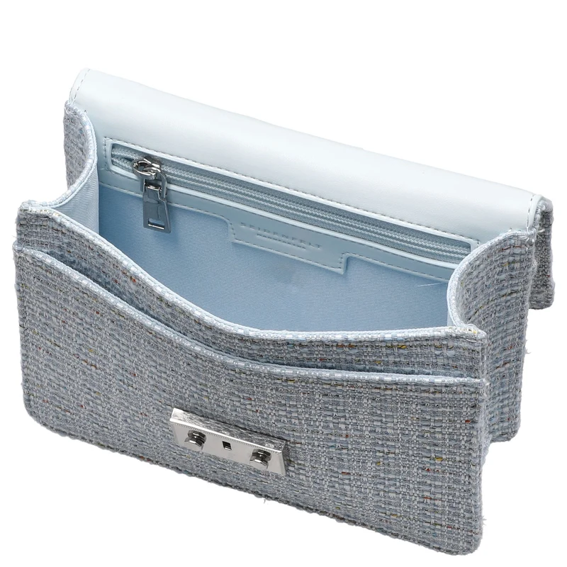 Seidenfelt Roros Tweed - Bolso de hombro 21 cm (sea blue tweed)