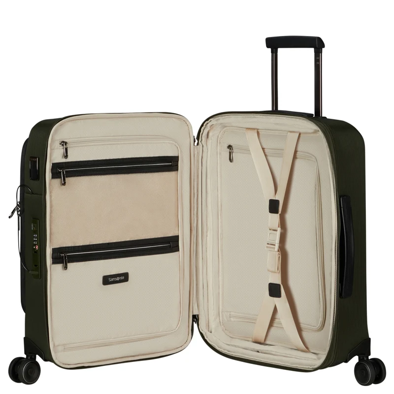 Samsonite Splendix - Trolley de cabina S 4 ruedas 55 cm expandible (grün/schwarz)