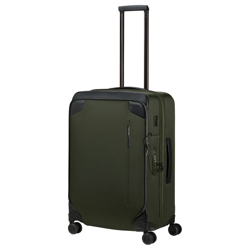 Samsonite Splendix - Trolley de 4 ruedas M 67 cm expandible (grün/schwarz)