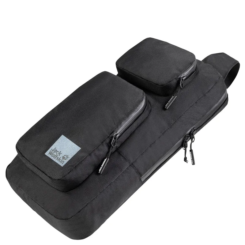 Jack Wolfskin Lyon Cross Over - Bolso bandolera 40 cm (ultra black)