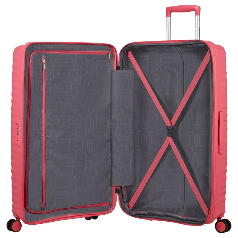 American Tourister Selection Diablast - Trolley de 4 ruedas 77 cm extendible (pink glitch)