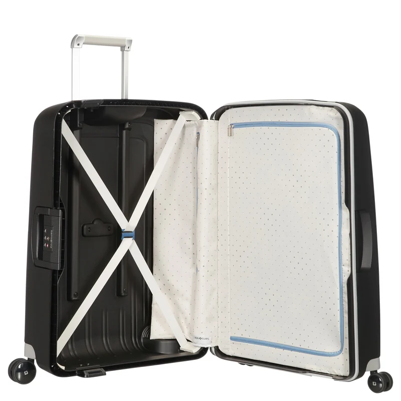 Samsonite S Cure Spinner - 4-Rollen-Trolley M 69 cm (black)