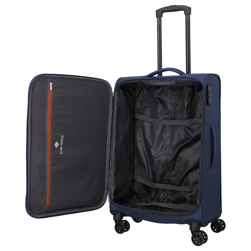 Travelite Priego - Trolley de 4 ruedas 66 cm (navy)