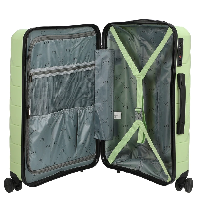 D&N Travel Line 4100 - Trolley de 4 ruedas M 64 cm (lime green)