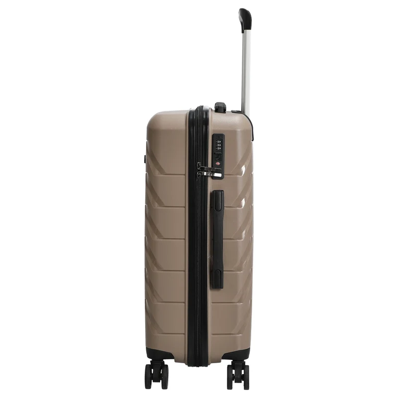 D&N Travel Line 4100 - Trolley con 4 ruedas M 64 cm (taupe)