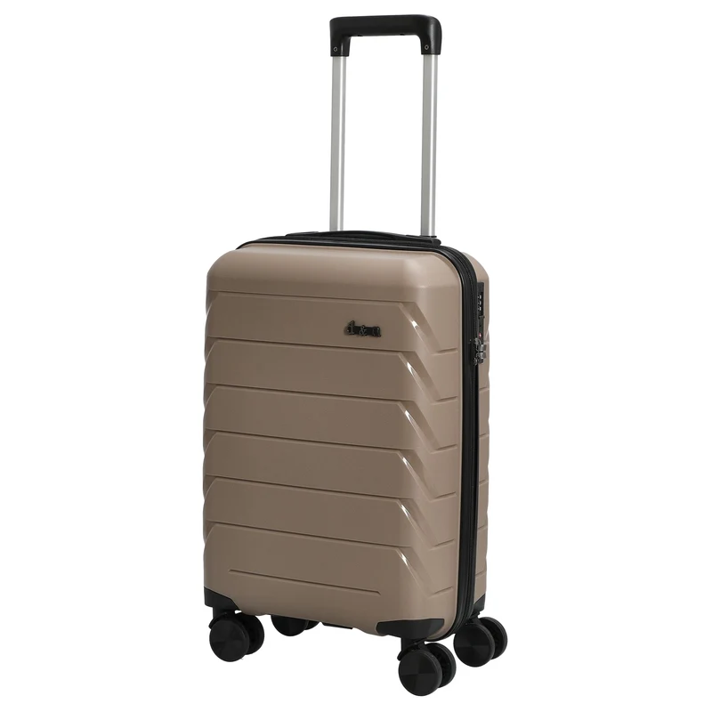 D&N Travel Line 4100 - Trolley de cabina con 4 ruedas S 54 cm (taupe)