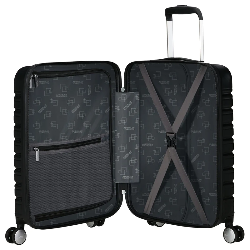 American Tourister Flashline - Trolley de cabina con 4 ruedas y bolsillo delantero 15.6" 55 cm (schwarz)