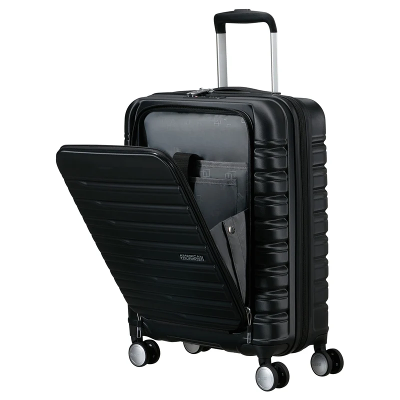 American Tourister Flashline - Trolley de cabina con 4 ruedas y bolsillo delantero 15.6" 55 cm (schwarz)