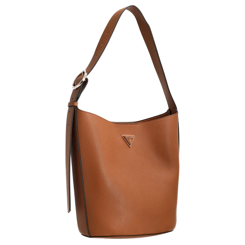 Guess Meridian II Bucket - Bolso saco con pouch extraíble (cognac)