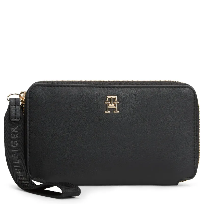 Tommy Hilfiger Logotape Compact Zip - Cartera 4cc 15 cm (black)