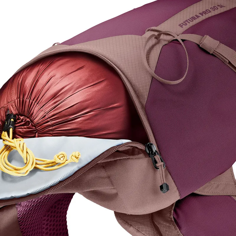 Deuter Futura Pro 30 SL - Mochila de senderismo 61 cm (cassis-ashrose)