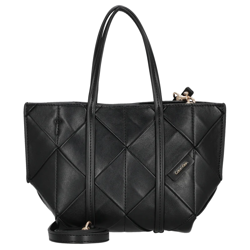 Calvin Klein Woven Mini Tote - Bolso bandolera (black)