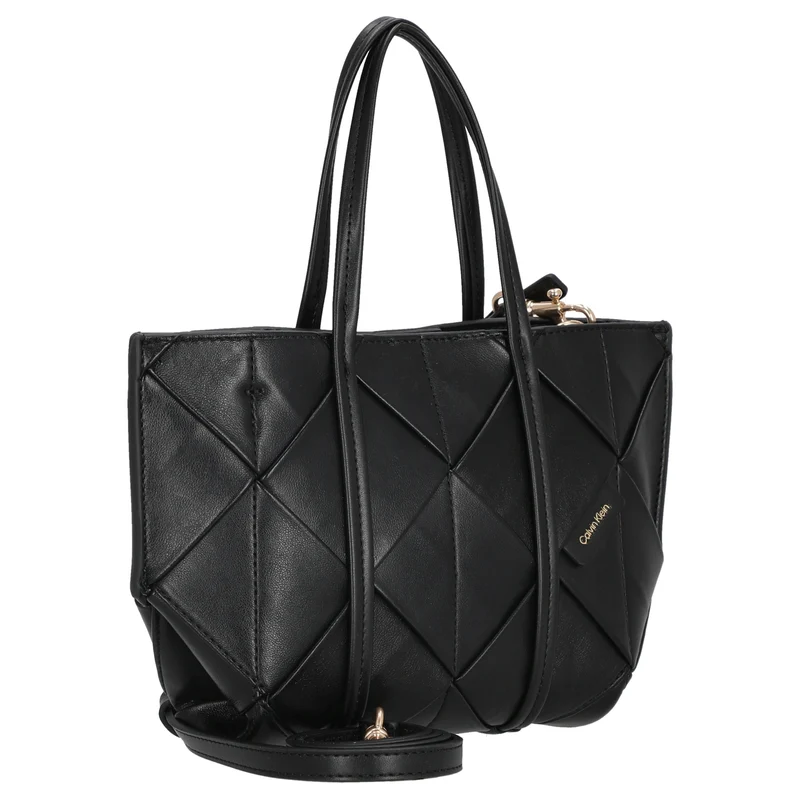 Calvin Klein Woven Mini Tote - Bolso bandolera (black)