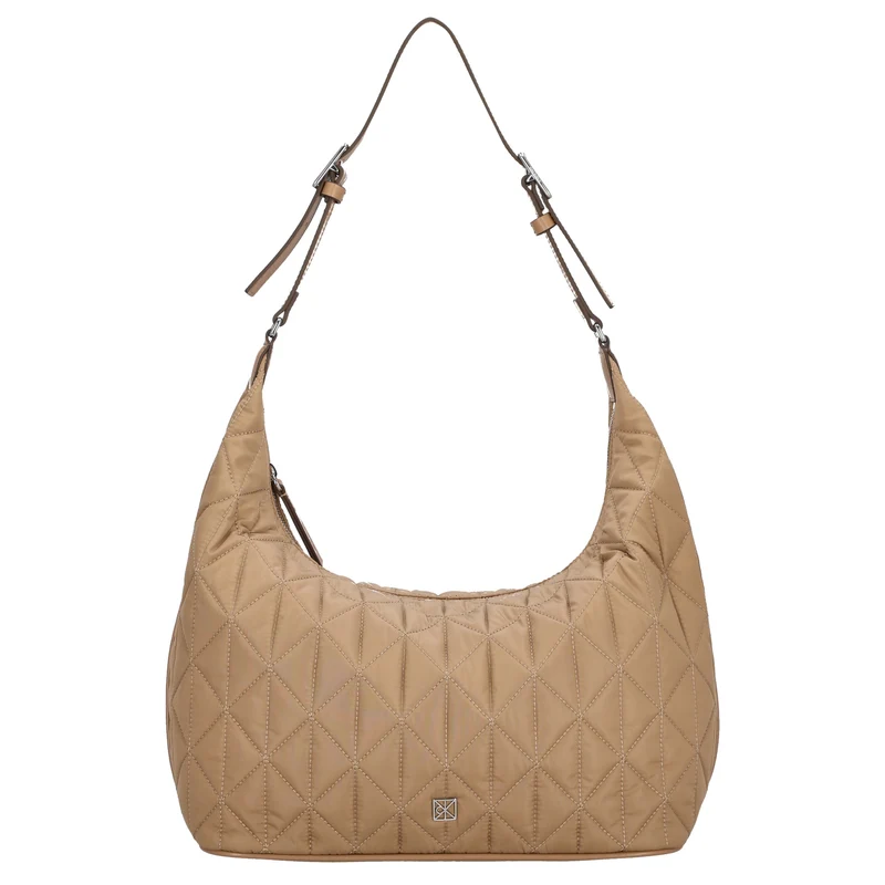 Calvin Klein Quilted - Bolso de hombro (tannin)