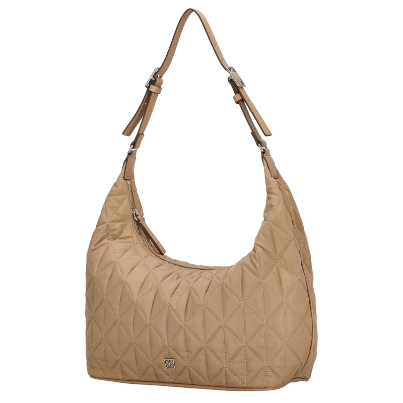 Calvin Klein Quilted - Bolso de hombro (tannin)