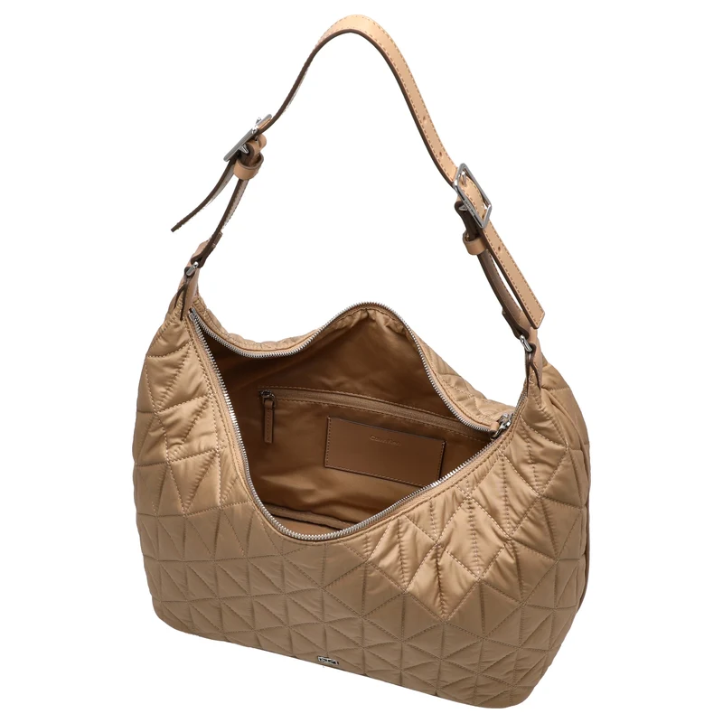 Calvin Klein Quilted - Bolso de hombro (tannin)