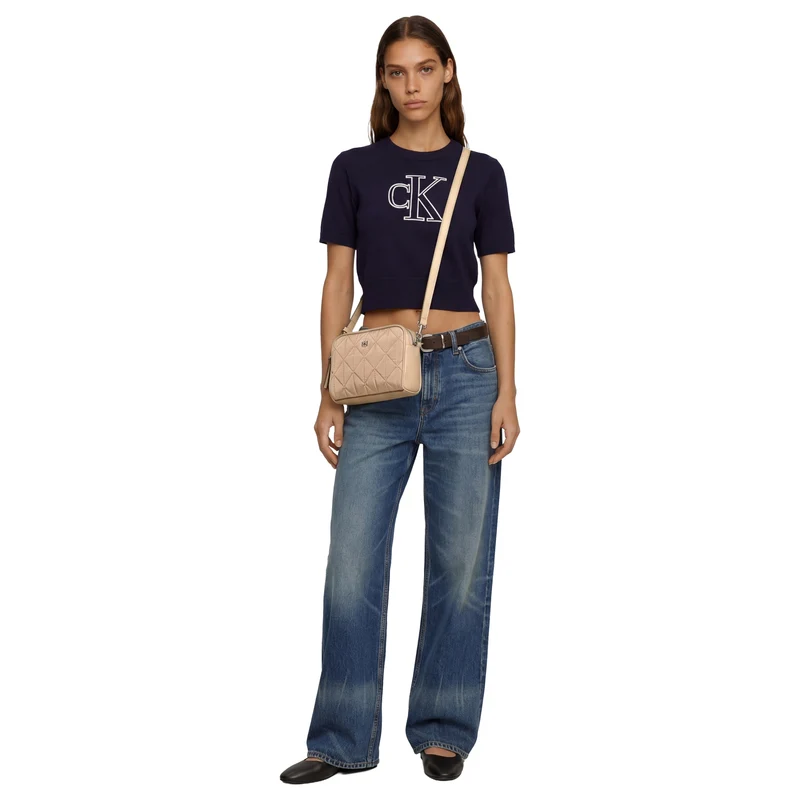 Calvin Klein Quilted Camera - Bolso bandolera (tannin)