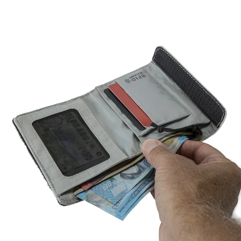 eagle creek Stash RFID Tri-Fold - Cartera 2cc 13 cm (storm grey)