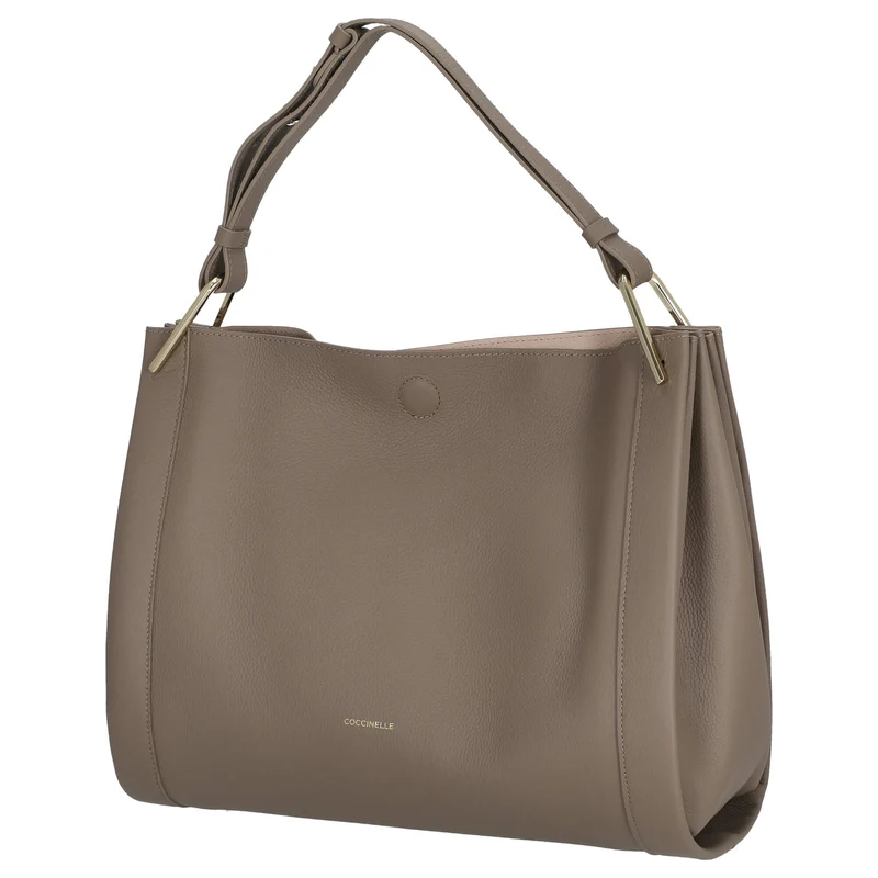 Coccinelle Wallace - Bolso de mano 36 cm (warm taupe/rosette)