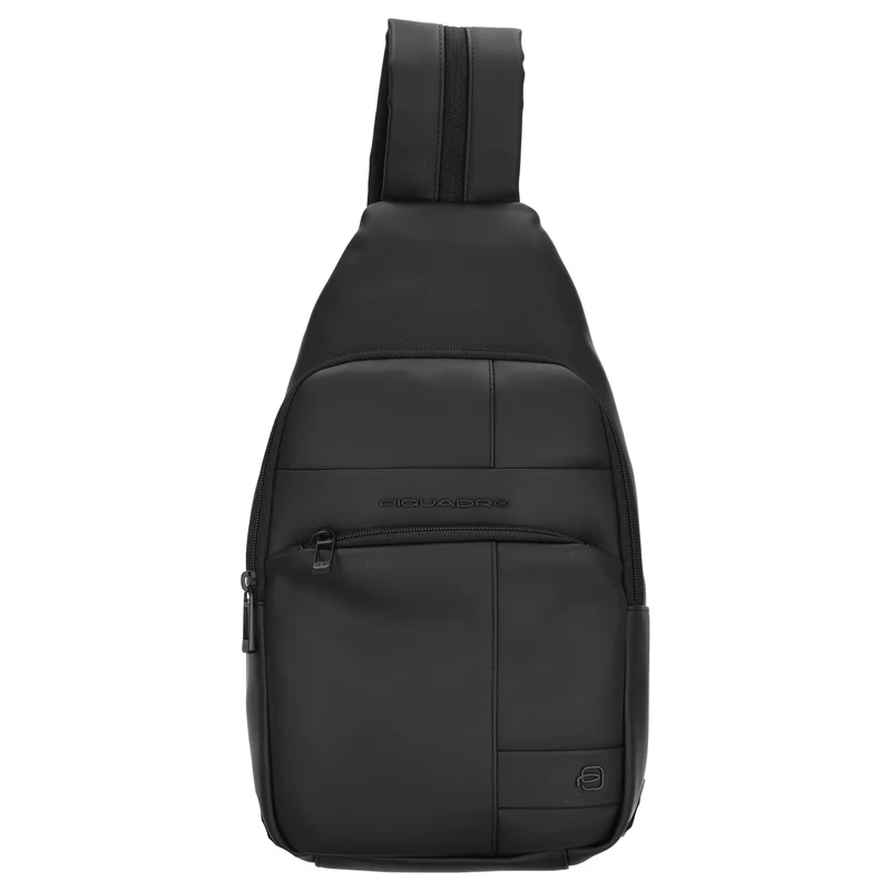 Piquadro Monosling Bag - Bolso bandolera 38 cm (nero)