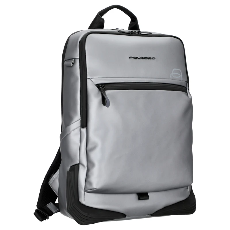 Piquadro Backpack - Mochila 15.6" 43 cm (silver/black)