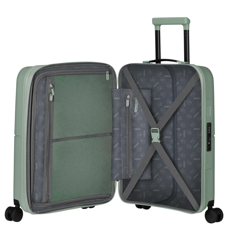 American Tourister Dashpop - Trolley de cabina de 4 ruedas 55 cm expandible (grün)