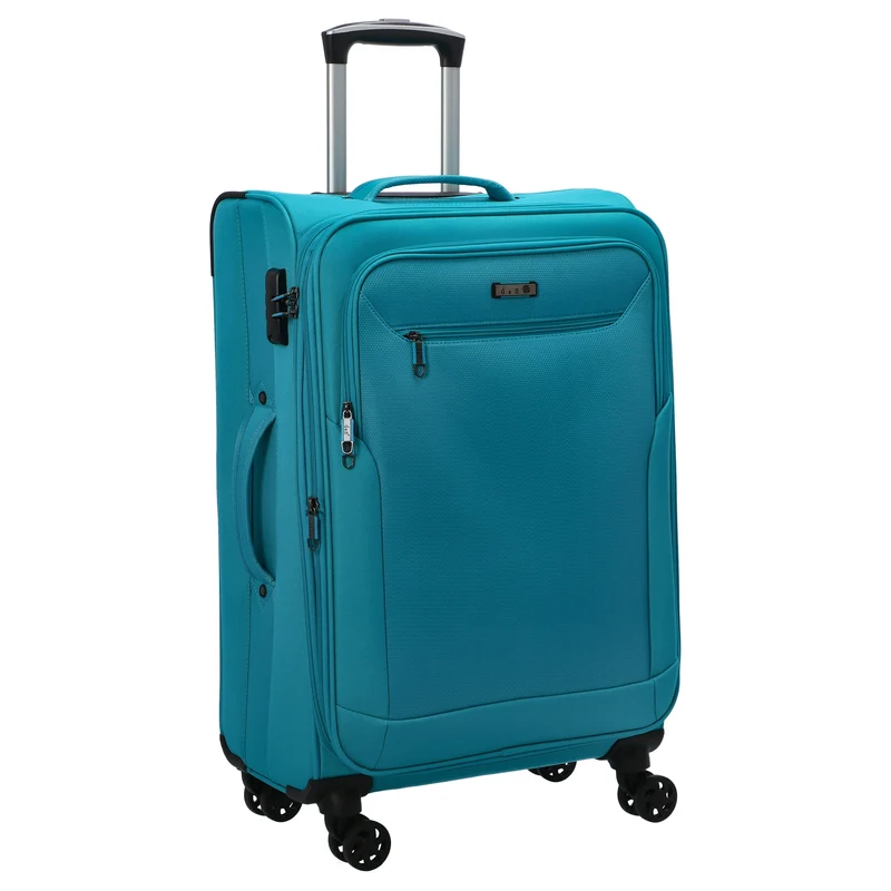 D&N Travel Line 6804 - Trolley de 4 ruedas M 66 cm (türkis)