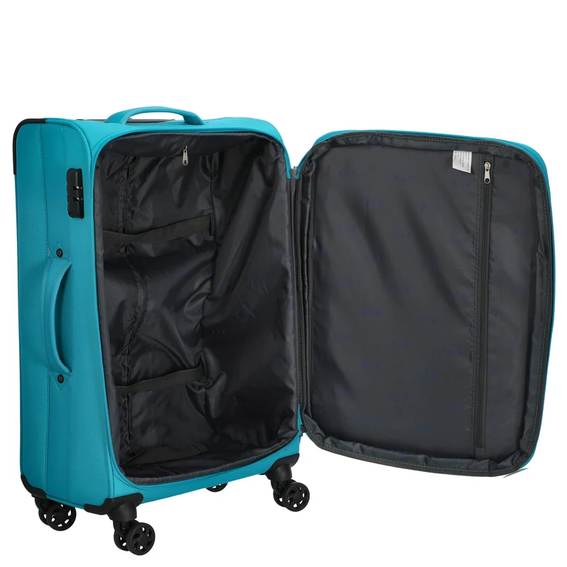 D&N Travel Line 6804 - Trolley de 4 ruedas M 66 cm (türkis)