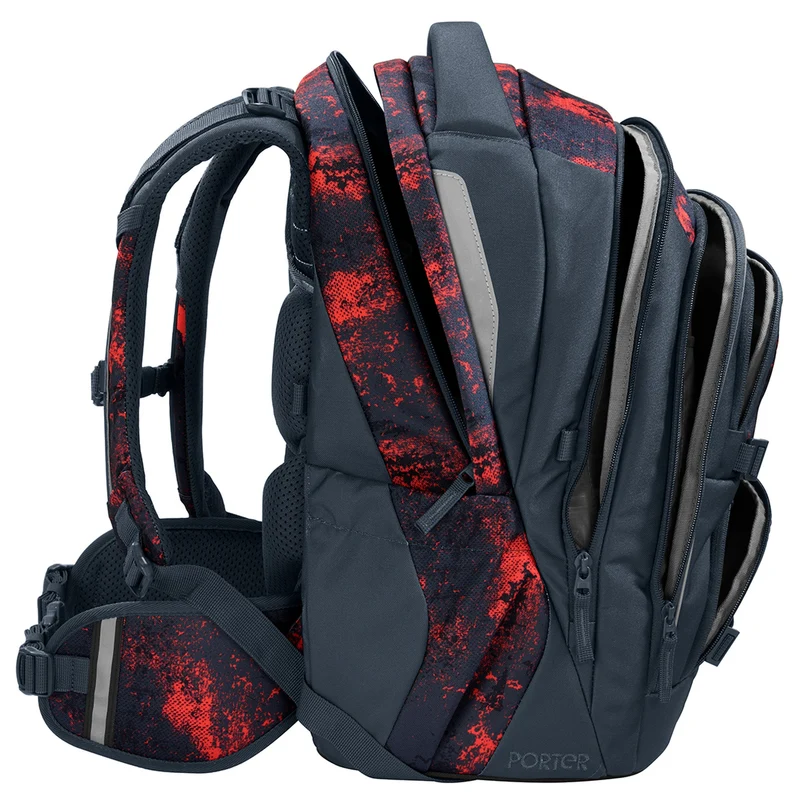 Coocazoo Porter - Mochila escolar 44 cm (Broken Black)