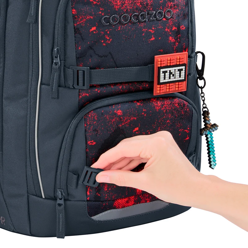 Coocazoo Porter - Mochila escolar 44 cm (Broken Black)