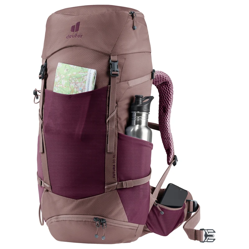 Deuter Futura 30 SL - Mochila de senderismo 63 cm (cassis-ashrose)