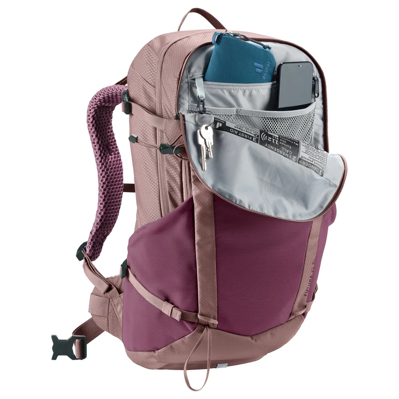 Deuter Futura 21 SL - Mochila de senderismo 50 cm (cassis-ashrose)