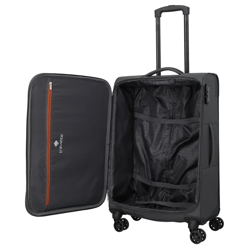Travelite Priego - Trolley de 4 ruedas 66 cm (anthracite)