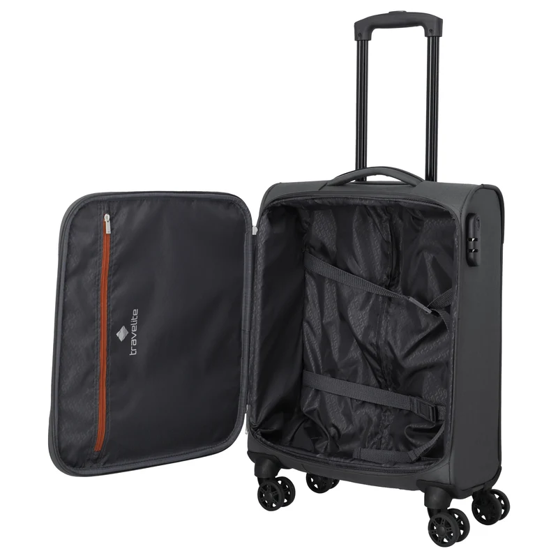 Travelite Priego - Trolley de cabina con 4 ruedas 55 cm (anthracite)