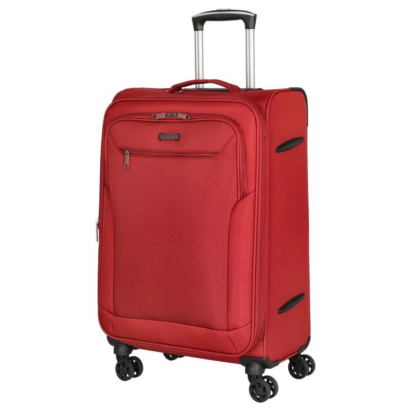 D&N Travel Line 6804 - Trolley de 4 ruedas M 66 cm (dunkelrot)