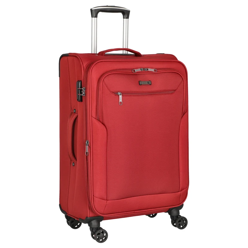 D&N Travel Line 6804 - Trolley de 4 ruedas M 66 cm (dunkelrot)