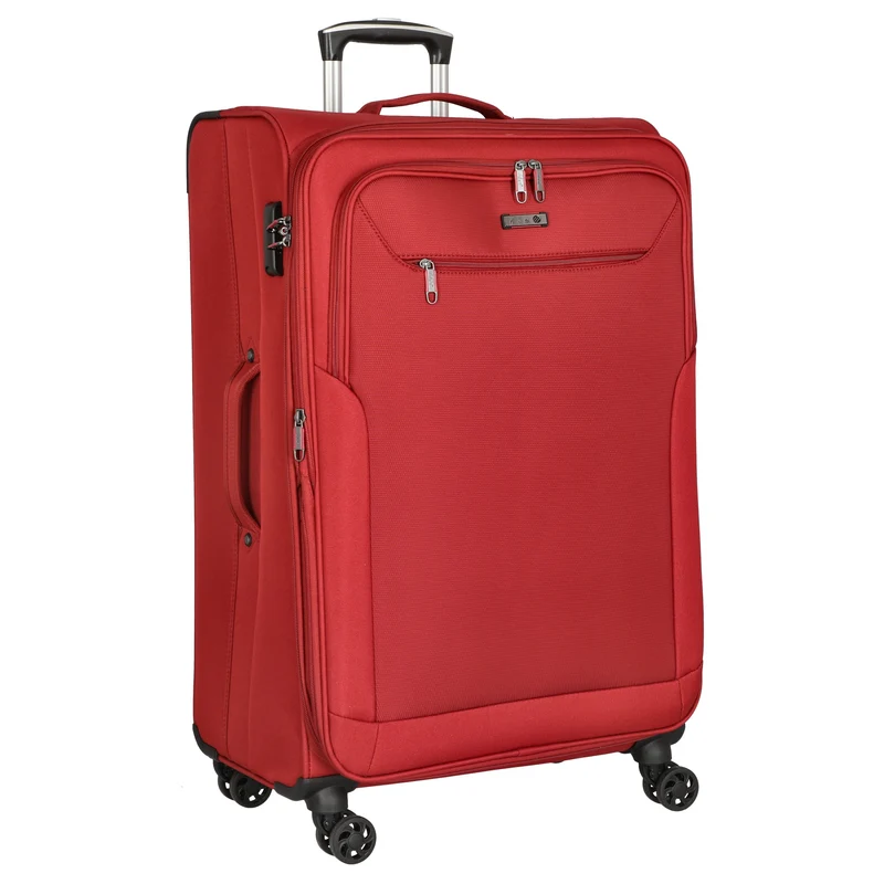 D&N Travel Line 6804 - Trolley de 4 ruedas L 76 cm (dunkelrot)