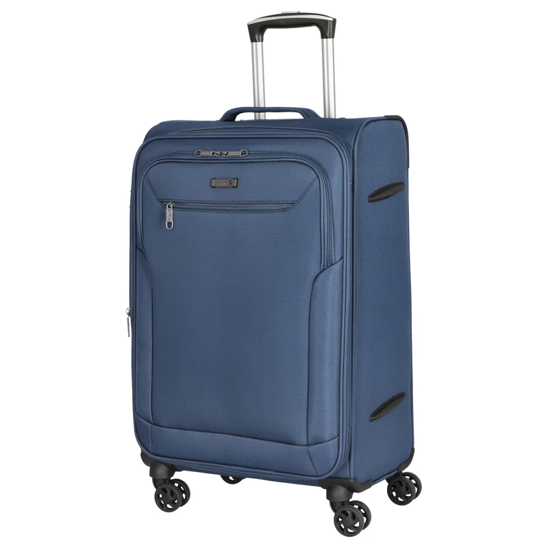 D&N Travel Line 6804 - Trolley con 4 ruedas M 66 cm (blau)