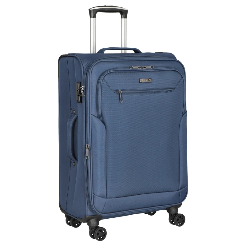 D&N Travel Line 6804 - Trolley con 4 ruedas M 66 cm (blau)