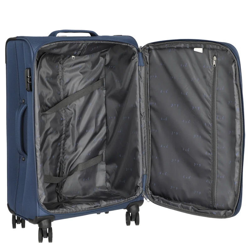 D&N Travel Line 6804 - Trolley con 4 ruedas M 66 cm (blau)
