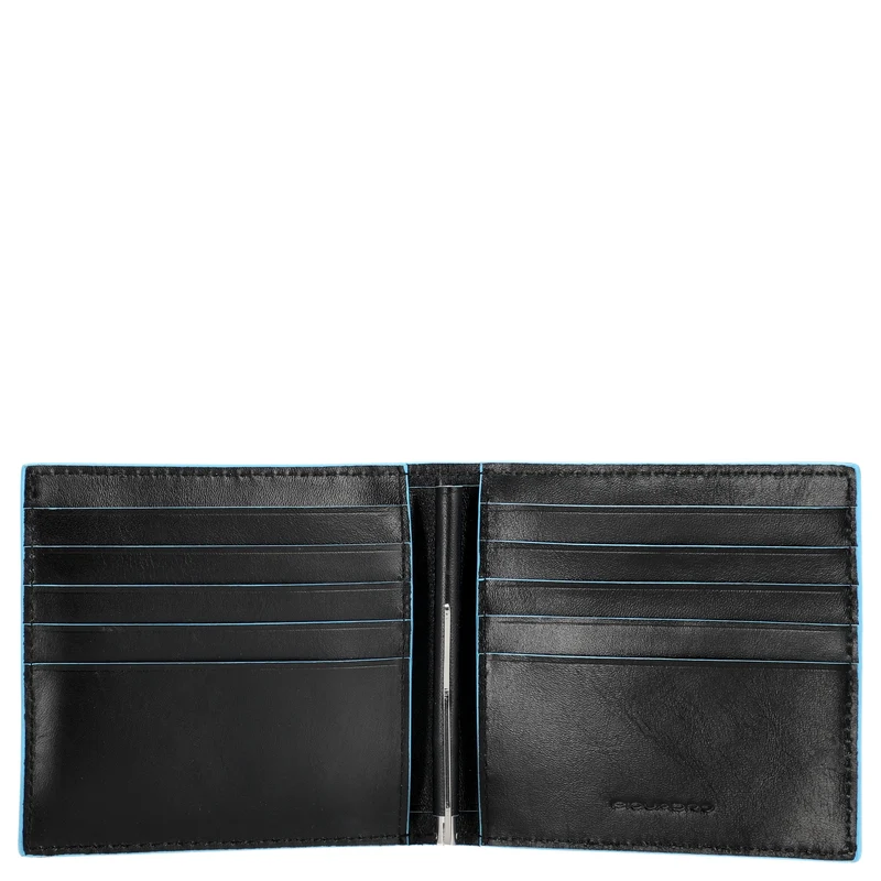 Piquadro Blue Square Cartera con clip para billetes 9,4 cm (: black)