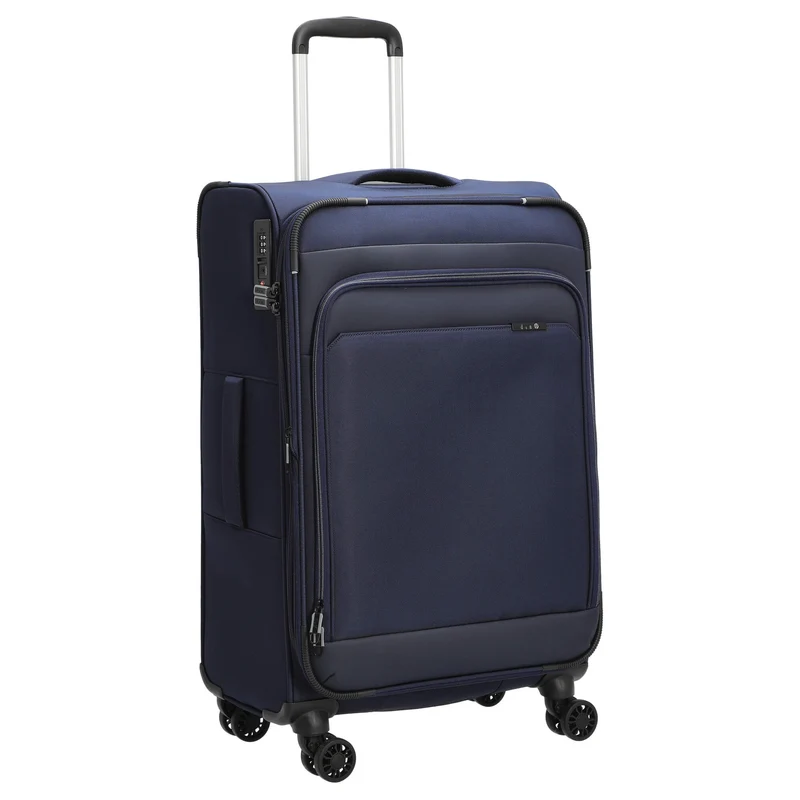 D&N Travel Line 9504 - Trolley de 4 ruedas M 67 cm expandible (navy)