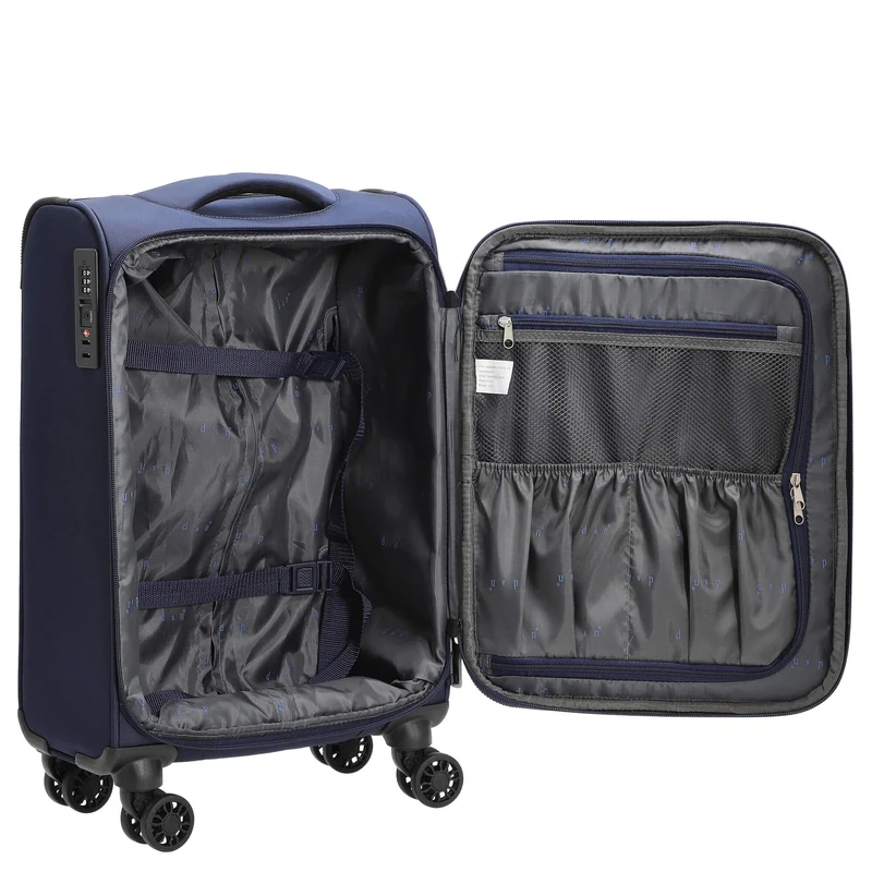 D&N Travel Line 9504 - Trolley de cabina con 4 ruedas S 55 cm (navy)