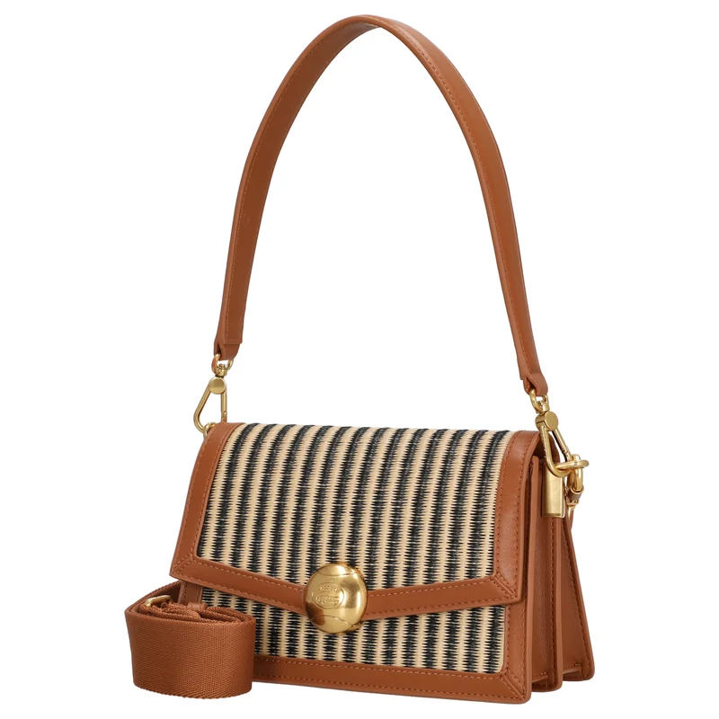 Lacoste Flap Shoulder Bag - Bolso de hombro 22.5 cm (brown)