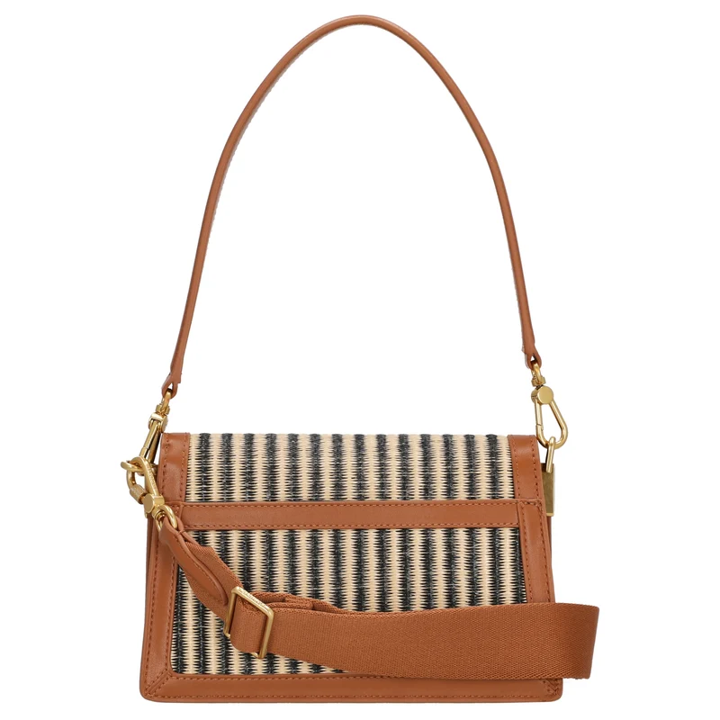 Lacoste Flap Shoulder Bag - Bolso de hombro 22.5 cm (brown)