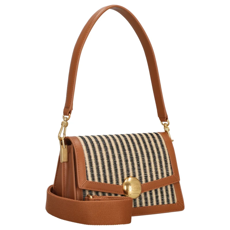 Lacoste Flap Shoulder Bag - Bolso de hombro 22.5 cm (brown)